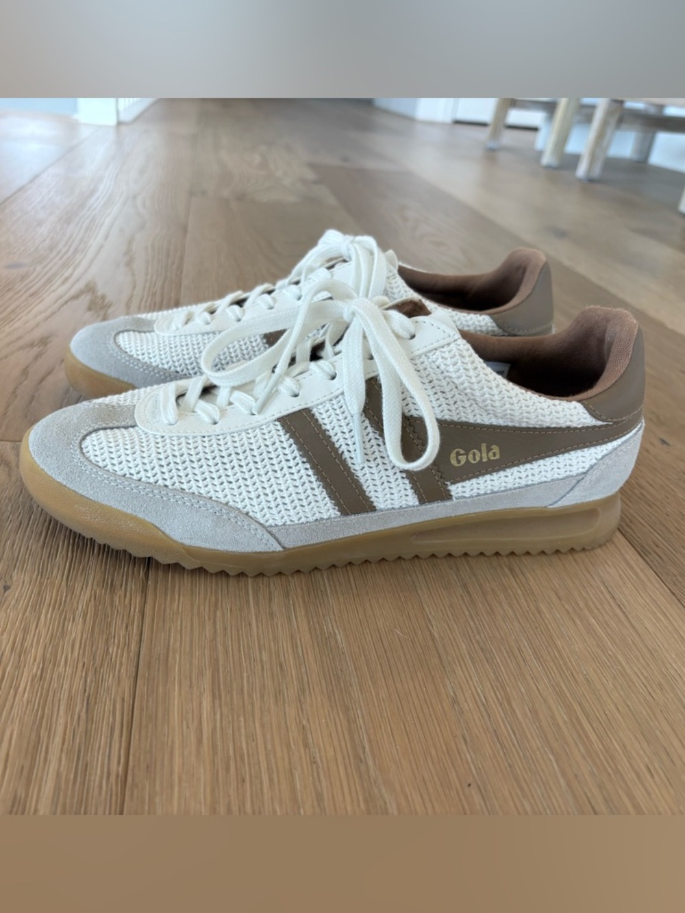 Gola White and Brown Women's Sneakers